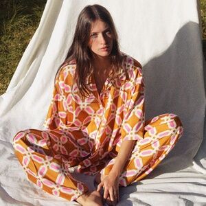 Zara pajama style shirt Gem